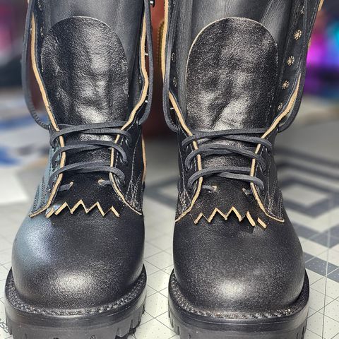 Nicks MTO in Horween Black Waxed Flesh