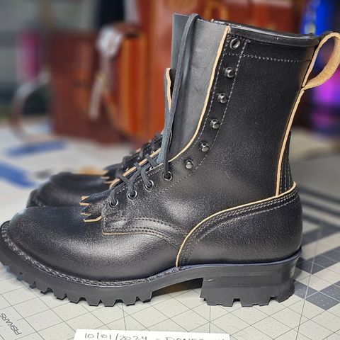 Nicks MTO in Horween Black Waxed Flesh