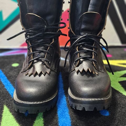 Nicks MTO in Horween Black Waxed Flesh