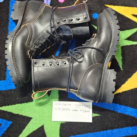 Nicks MTO in Horween Black Waxed Flesh