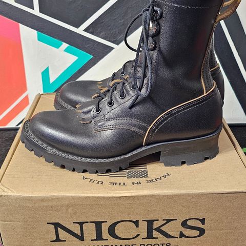 Nicks MTO in Horween Black Waxed Flesh