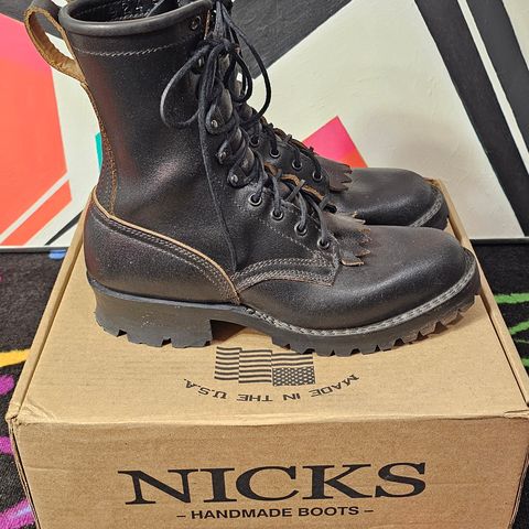 Nicks MTO in Horween Black Waxed Flesh