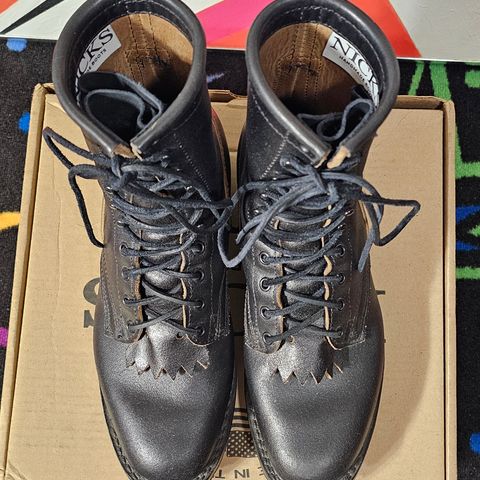 Nicks MTO in Horween Black Waxed Flesh