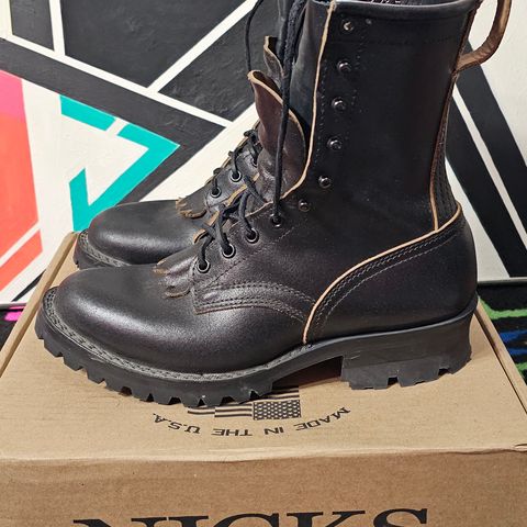 Nicks MTO in Horween Black Waxed Flesh