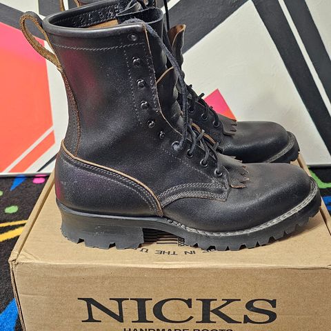Nicks MTO in Horween Black Waxed Flesh