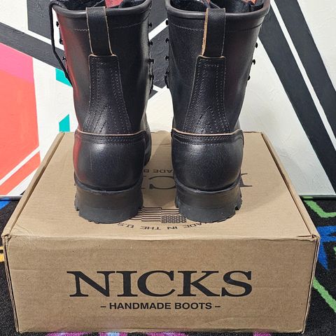 Nicks MTO in Horween Black Waxed Flesh