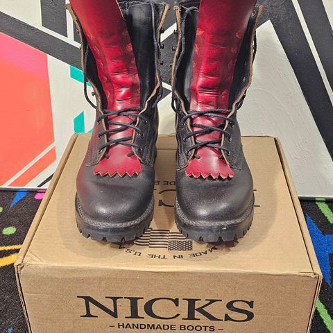 Nicks MTO in Horween Black Waxed Flesh