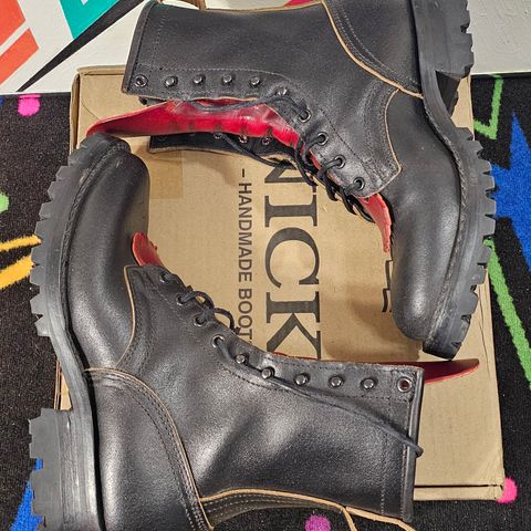Nicks MTO in Horween Black Waxed Flesh