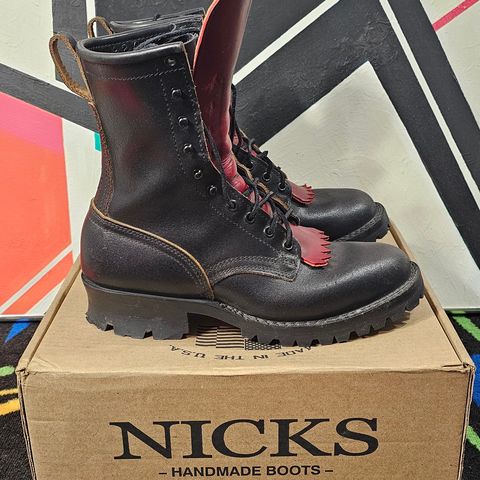 Nicks MTO in Horween Black Waxed Flesh