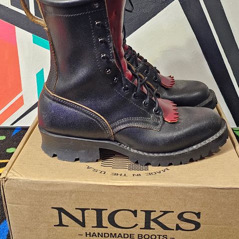 Nicks MTO in Horween Black Waxed Flesh