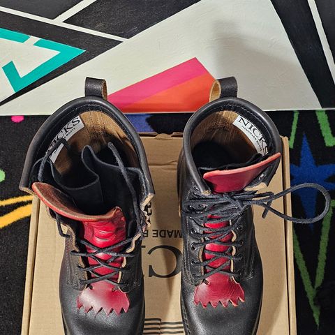 Nicks MTO in Horween Black Waxed Flesh