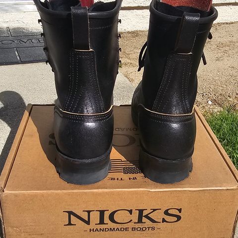 Nicks MTO in Horween Black Waxed Flesh