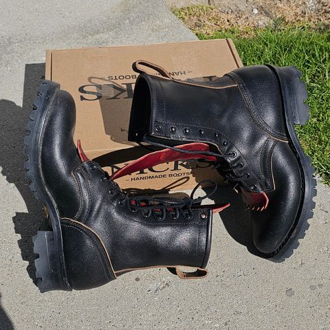 Nicks MTO in Horween Black Waxed Flesh
