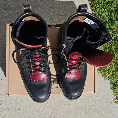 Nicks MTO in Horween Black Waxed Flesh