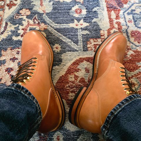 Viberg Service Boot in Shinki Natural Shell Cordovan
