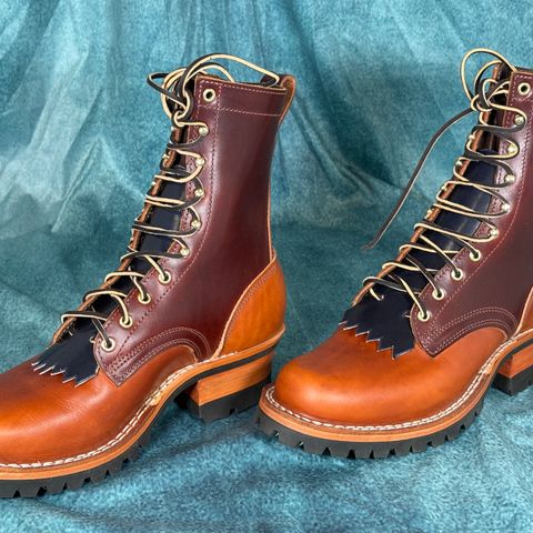 Frank's Front Range in Wickett & Craig Chestnut Oiled Latigo & Wickett & Craig Tan Oiled Latigo & Wickett & Craig Navy Traditional Harness