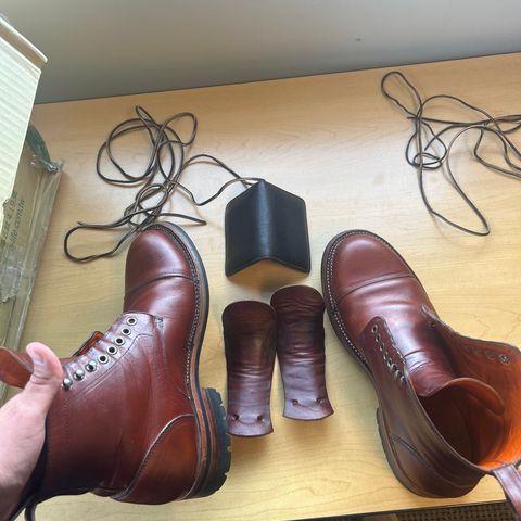 Bordon Tukano Boots in Wickett & Craig Tan Oiled Latigo