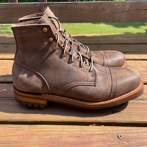 Truman Cap Toe Boot in C.F. Stead Stone Rambler