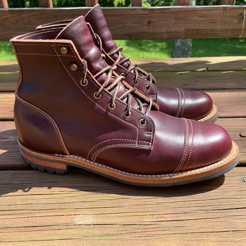 Truman Cap Toe Boot in Seidel Oxblood Double Shot