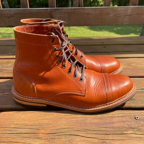Oak Street Bootmakers Trench Boot in Horween English Tan Dublin