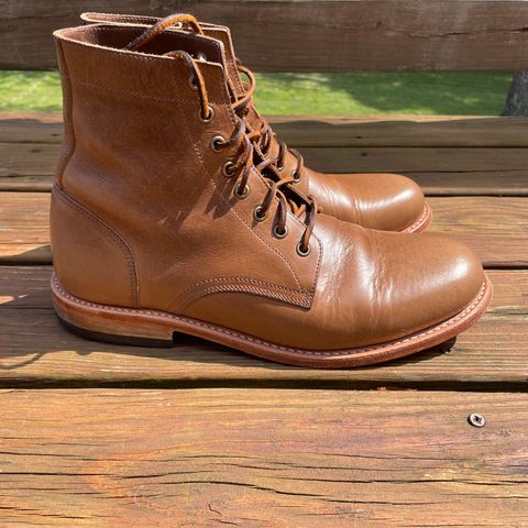 Oak Street Bootmakers Trench Boot in Horween Natural Chromexcel