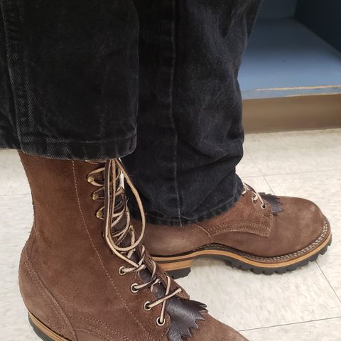 Drew's 10-inch Logger in Brown Roughout