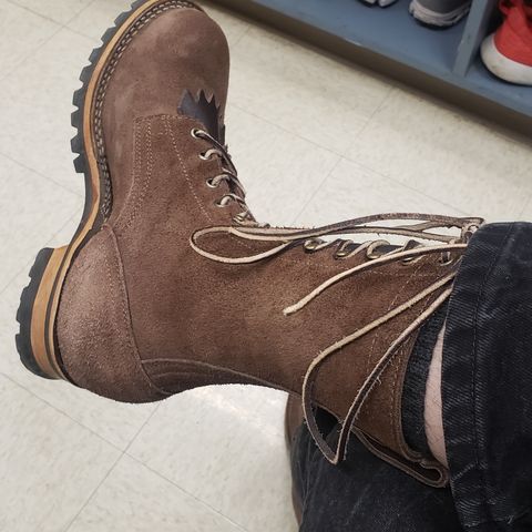Drew's 10-inch Logger in Brown Roughout