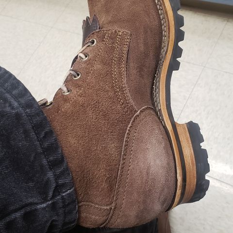 Drew's 10-inch Logger in Brown Roughout