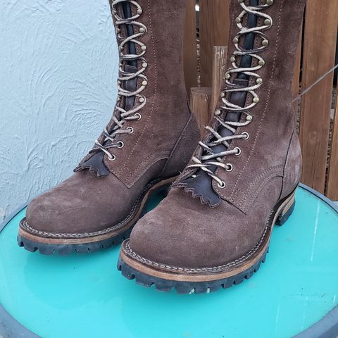 Drew's 10-inch Logger in Brown Roughout