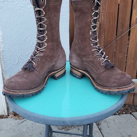 Drew's 10-inch Logger in Brown Roughout