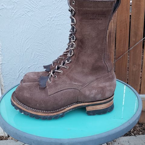 Drew's 10-inch Logger in Brown Roughout