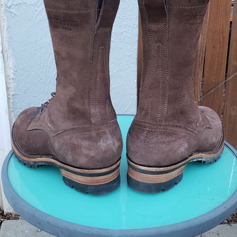 Drew's 10-inch Logger in Brown Roughout