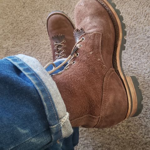 Drew's 10-inch Logger in Brown Roughout