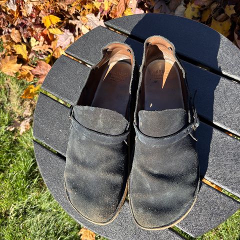 Oak Street Bootmakers Country Loafer in Horween Natural Indigo Chromexcel Roughout