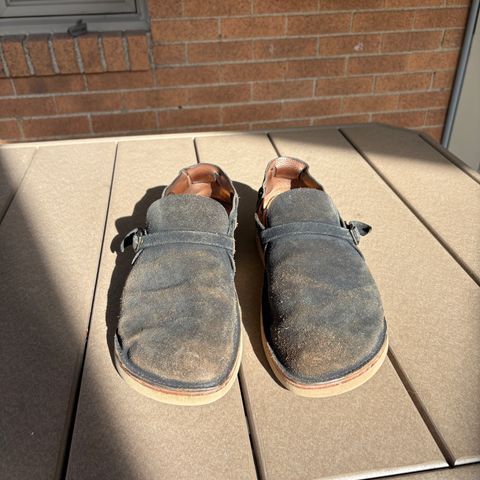 Oak Street Bootmakers Country Loafer in Horween Natural Indigo Chromexcel Roughout