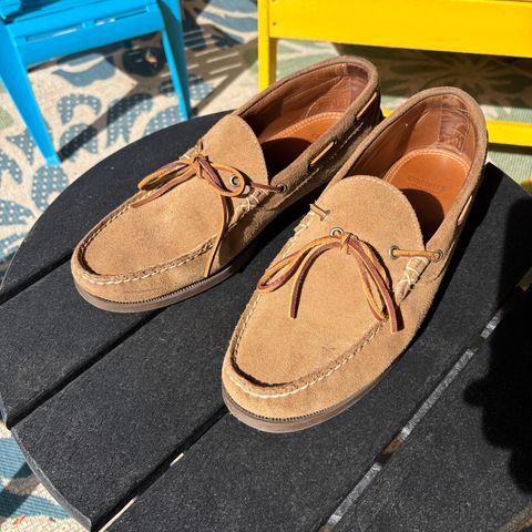 Oak Street Bootmakers Camp Moc in Horween Natural Chromexcel Roughout
