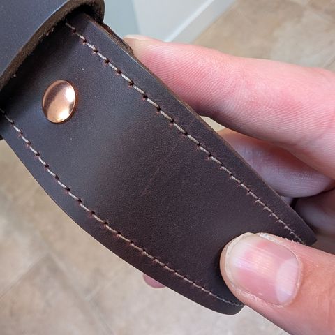 North Star Leather Black Cherry Excalibur Belt - Seconds in S.B. Foot Black Cherry Excalibur