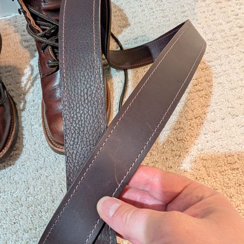 North Star Leather Black Cherry Excalibur Belt - Seconds in S.B. Foot Black Cherry Excalibur