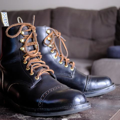 Unmarked DB Hunter Cap Toe in Horween Black Chromexcel