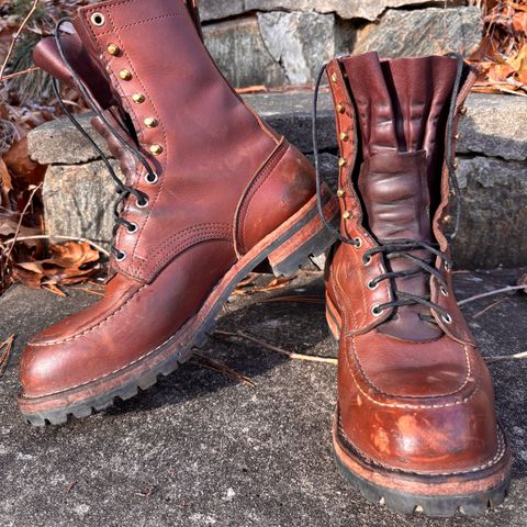 Nicks Builder Pro Moc Toe Steel Toe in Seidel 1964 Brown Smooth