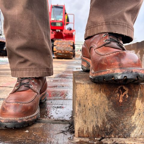 Nicks Builder Pro Moc Toe Steel Toe in Seidel 1964 Brown Smooth