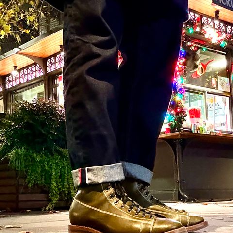 Willie's Handmade Boots Pioneer Lace To Toe in Badalassi Carlo Oliva Minerva