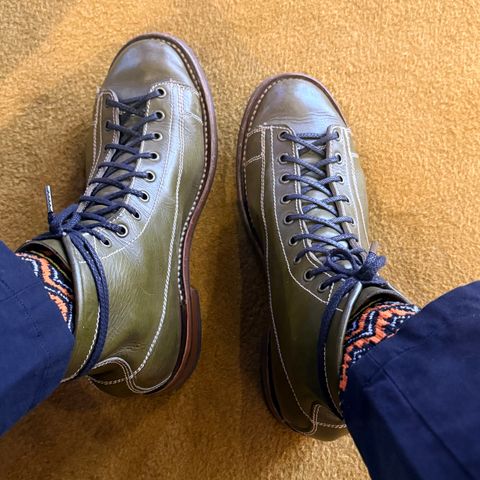 Willie's Handmade Boots Pioneer Lace To Toe in Badalassi Carlo Oliva Minerva