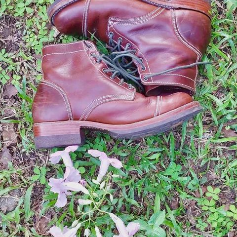 Willie's Handmade Boots Cap Toe Service Boot in Horween Brown Chromexcel