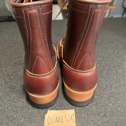 View photo of Frank's Boots Monkey Boot in Horween Burgundy Chromexcel