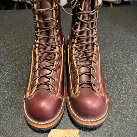 View photo of Frank's Boots Monkey Boot in Horween Burgundy Chromexcel