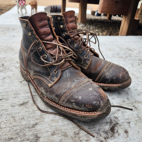 Truman Cap Toe Boot in Horween Java Waxed Flesh