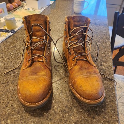 View photo of Truman Cap Toe Boot in C.F. Stead Coach Rambler