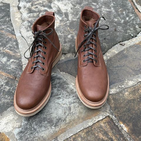 Viberg Scout Boot in Maryam Toscanello washed kangaroo