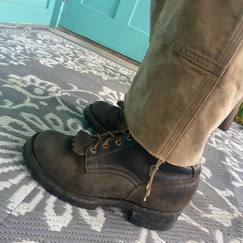 Drew's 10-inch Logger in Brown Roughout